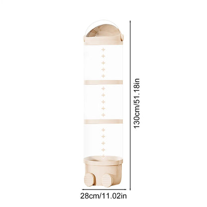 Plush Doll Storage Tube 3 layer / 4 layers Stuffed Animal Storage Toy Display Transparent Stuffed Dolls Storage Bucket Organizer