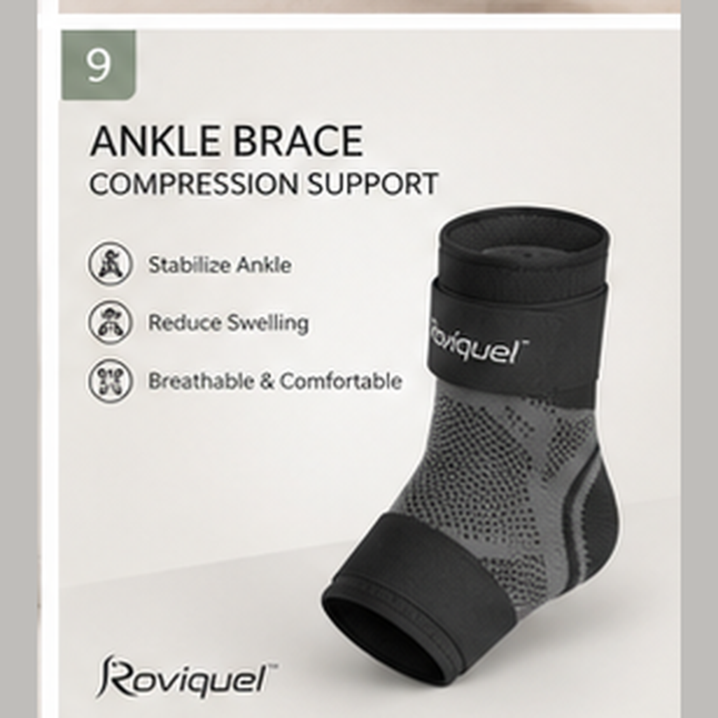 Roviquel adjustable ankle brace compression support