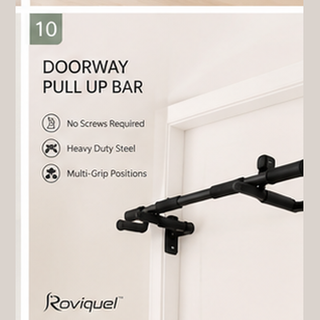 Roviquel doorway pull up bar for home gym strength training