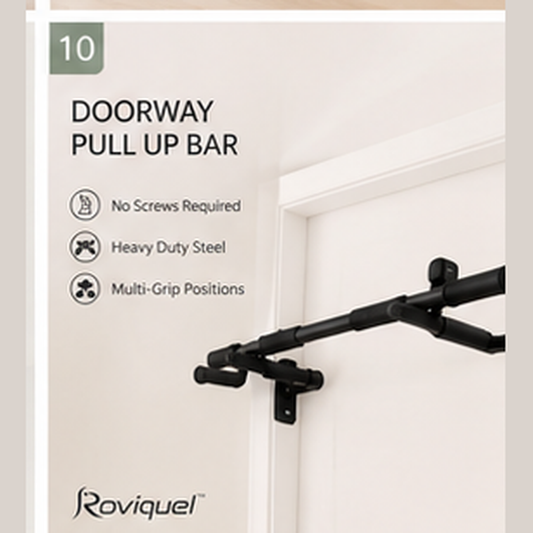 Roviquel doorway pull up bar for home gym strength training